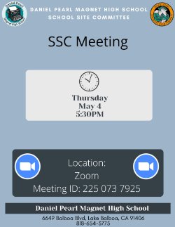 SSC Meeting - Thursday, May 4